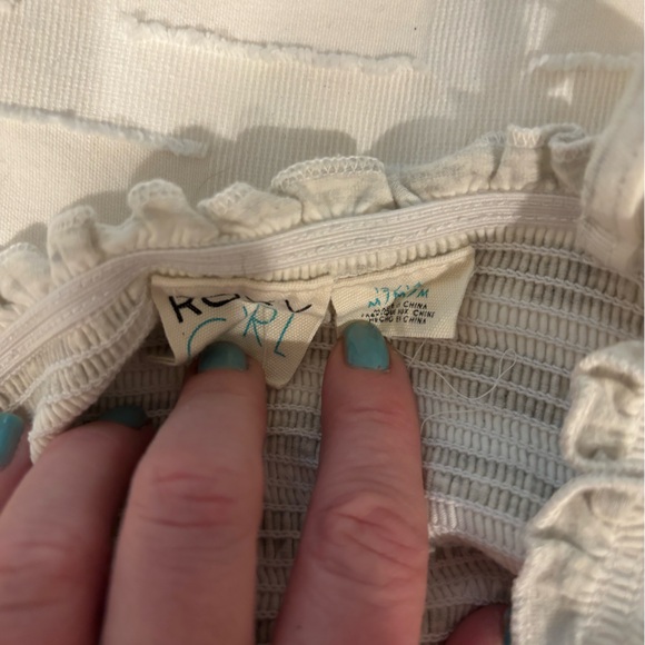 Roxy Cream Ruffled Top - Picture 5 of 5